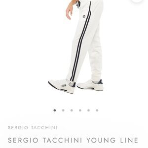 White and Black Track Pants